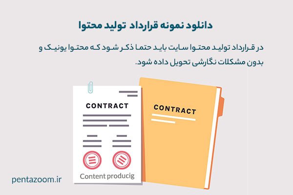 قرارداد تولید محتوا سایت