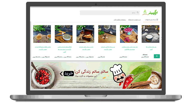 نمونه طراحی سایت فروشگاه اینترنتی