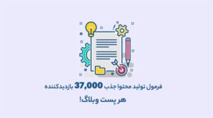 فرمول تولید محتوا جذب 37,000 بازدیدکننده هر پست وبلاگ!